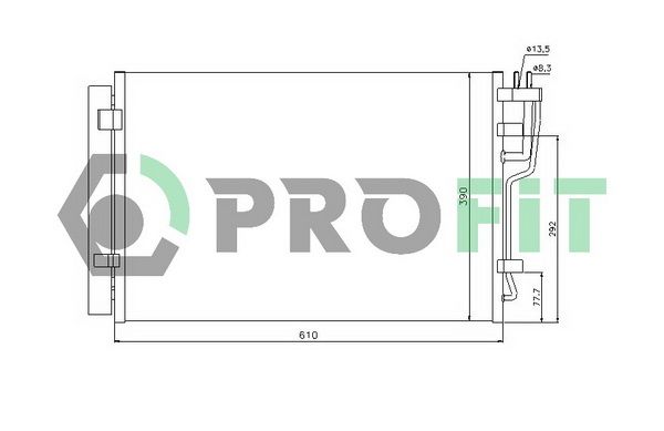 PROFIT Конденсатор, кондиционер PR 1308C1
