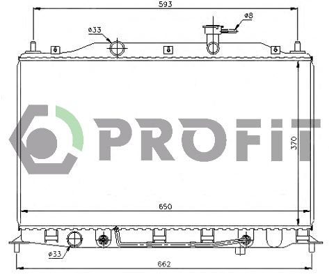 PROFIT Радиатор, охлаждение двигателя PR 1807A5