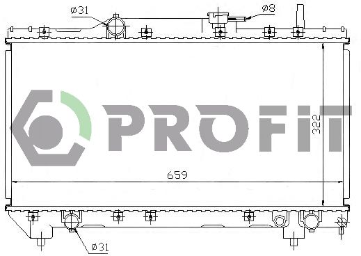 PROFIT radiatorius, variklio aušinimas PR 1837A1