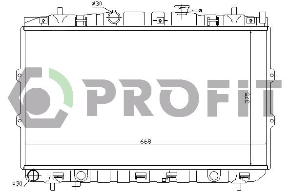 PROFIT radiatorius, variklio aušinimas PR 2910A9