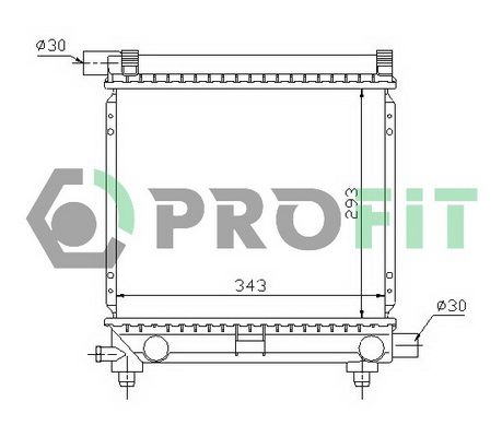 PROFIT radiatorius, variklio aušinimas PR 3524A1