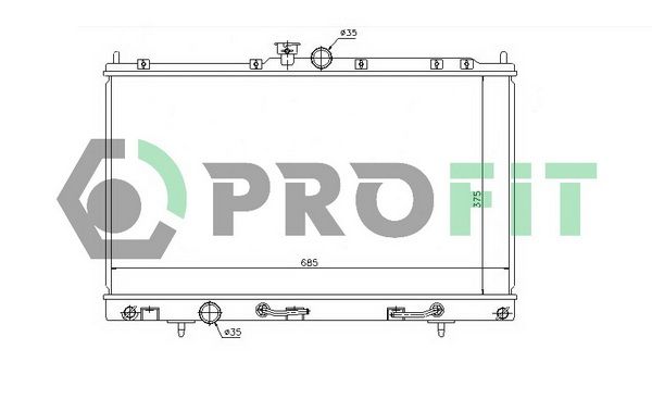 PROFIT Радиатор, охлаждение двигателя PR 4010A1