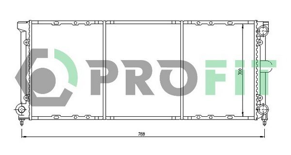 PROFIT Радиатор, охлаждение двигателя PR 9537A1