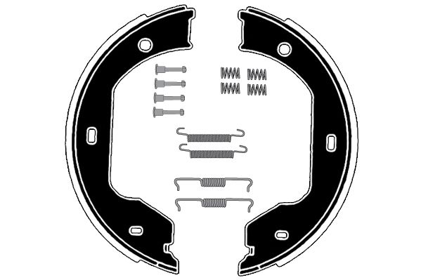 RAICAM Комплект тормозных колодок, стояночная тормозная с RA28621