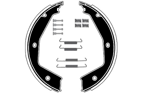 RAICAM Комплект тормозных колодок, стояночная тормозная с RA28911