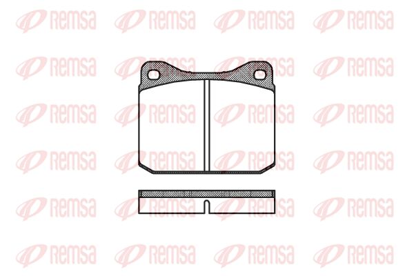 REMSA Комплект тормозных колодок, дисковый тормоз 0010.00