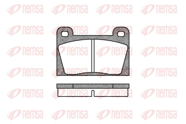 REMSA Комплект тормозных колодок, дисковый тормоз 0018.10