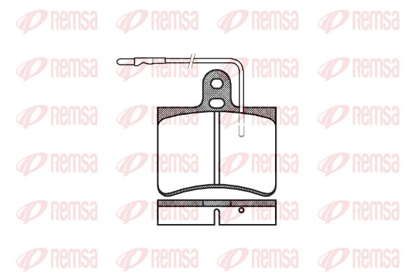 REMSA Комплект тормозных колодок, дисковый тормоз 0033.14