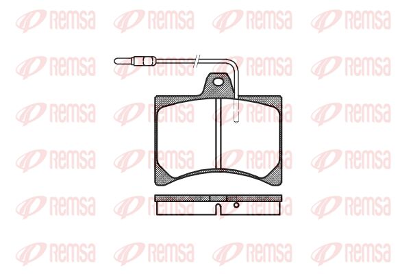 REMSA Комплект тормозных колодок, дисковый тормоз 0035.04