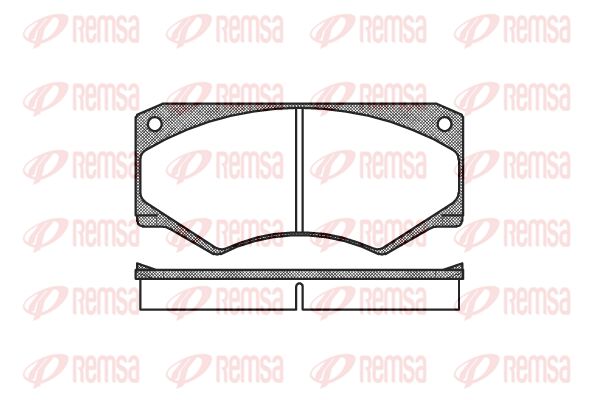 REMSA Комплект тормозных колодок, дисковый тормоз 0047.00