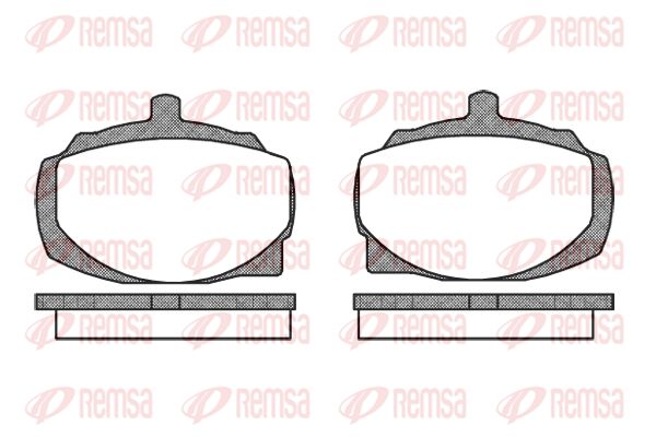 REMSA Комплект тормозных колодок, дисковый тормоз 0049.10