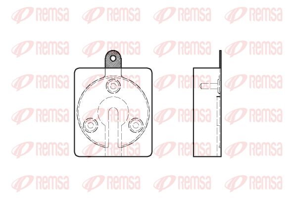 REMSA Комплект тормозных колодок, дисковый тормоз 0059.00
