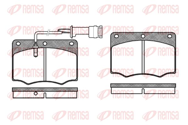 REMSA Комплект тормозных колодок, дисковый тормоз 0064.02