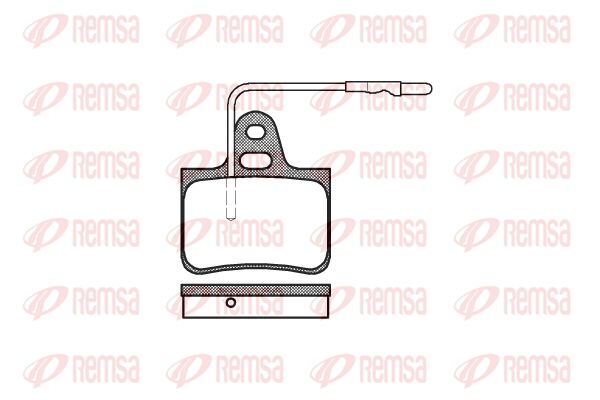 REMSA Комплект тормозных колодок, дисковый тормоз 0076.04