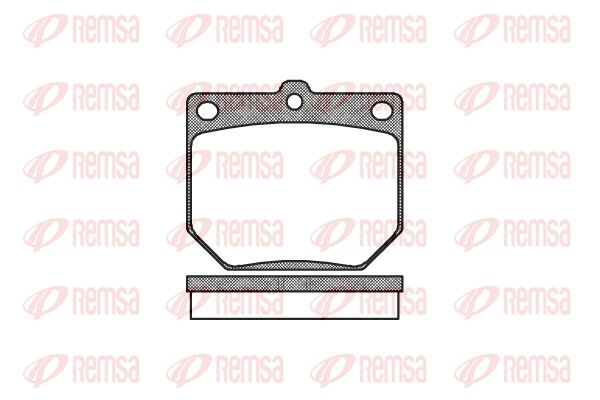 REMSA Комплект тормозных колодок, дисковый тормоз 0077.20