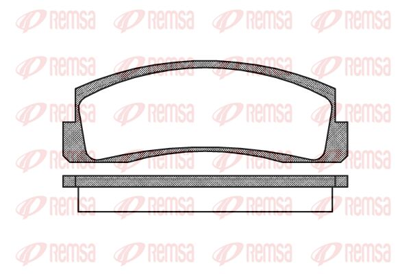 REMSA Комплект тормозных колодок, дисковый тормоз 0103.00