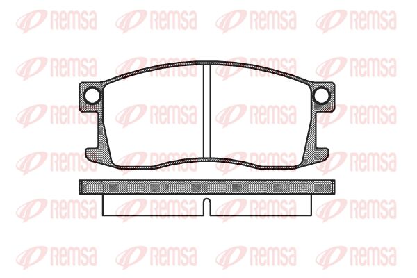 REMSA Комплект тормозных колодок, дисковый тормоз 0110.00