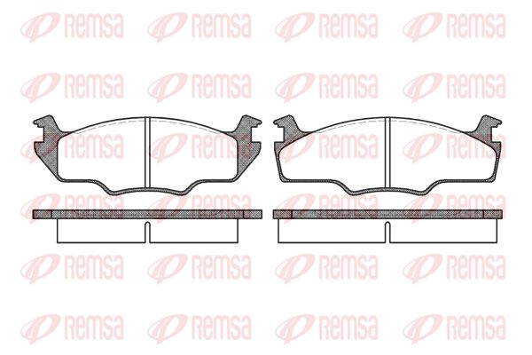 REMSA Комплект тормозных колодок, дисковый тормоз 0121.10