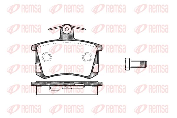 REMSA Комплект тормозных колодок, дисковый тормоз 0135.40
