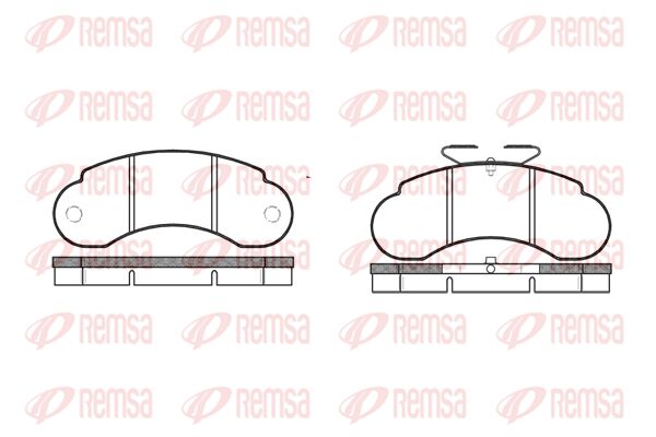 REMSA Комплект тормозных колодок, дисковый тормоз 0142.00
