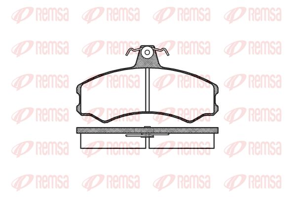 REMSA Комплект тормозных колодок, дисковый тормоз 0143.00