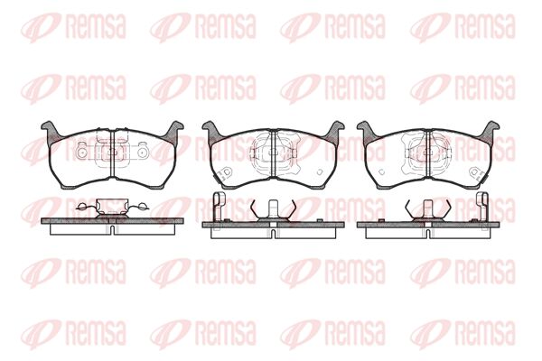 REMSA Комплект тормозных колодок, дисковый тормоз 0164.02