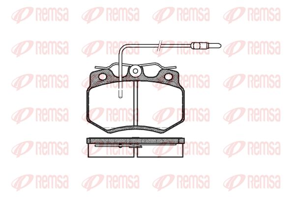 REMSA Комплект тормозных колодок, дисковый тормоз 0170.04