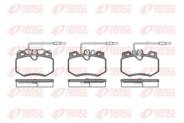 REMSA Комплект тормозных колодок, дисковый тормоз 0170.14