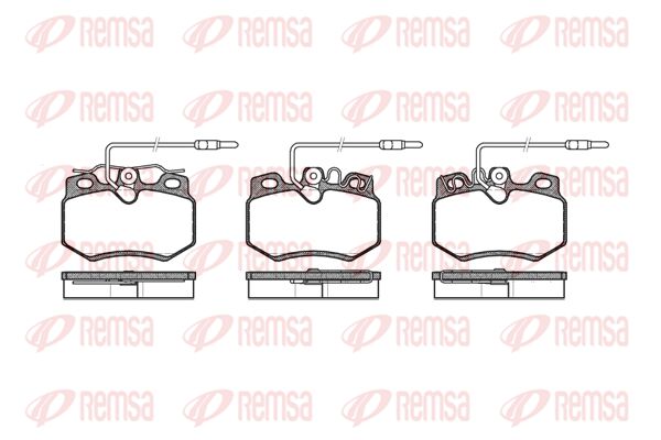 REMSA Комплект тормозных колодок, дисковый тормоз 0170.24
