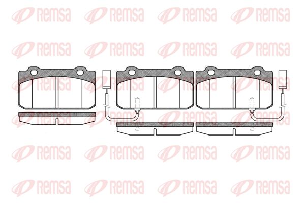 REMSA Комплект тормозных колодок, дисковый тормоз 0210.12