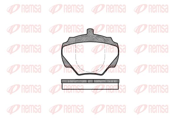 REMSA stabdžių trinkelių rinkinys, diskinis stabdys 0222.00