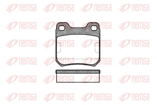 REMSA Комплект тормозных колодок, дисковый тормоз 0239.40