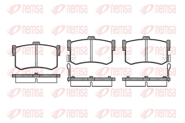 REMSA Комплект тормозных колодок, дисковый тормоз 0242.02