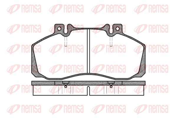REMSA Комплект тормозных колодок, дисковый тормоз 0245.00