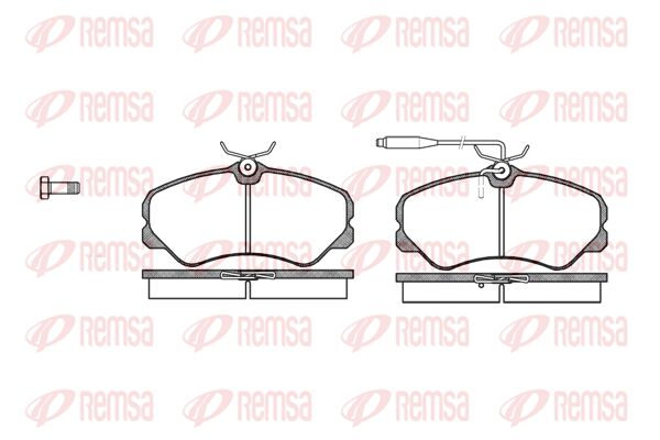 REMSA Комплект тормозных колодок, дисковый тормоз 0261.02