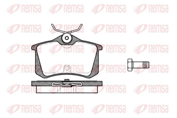 REMSA Комплект тормозных колодок, дисковый тормоз 0263.20