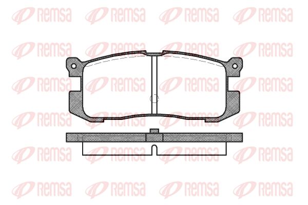 REMSA Комплект тормозных колодок, дисковый тормоз 0272.00