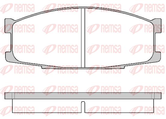 REMSA Комплект тормозных колодок, дисковый тормоз 0283.00