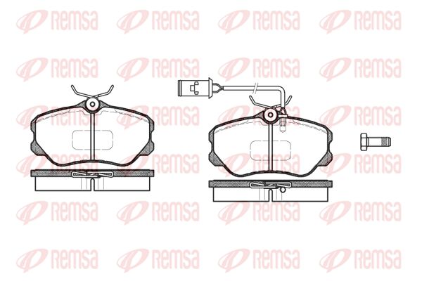 REMSA Комплект тормозных колодок, дисковый тормоз 0303.12