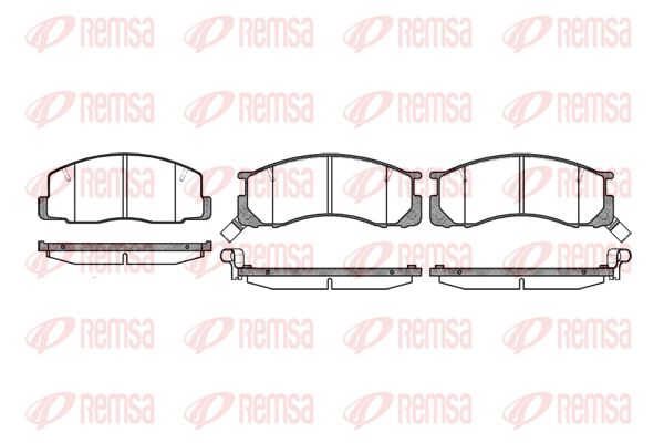 REMSA Комплект тормозных колодок, дисковый тормоз 0306.22