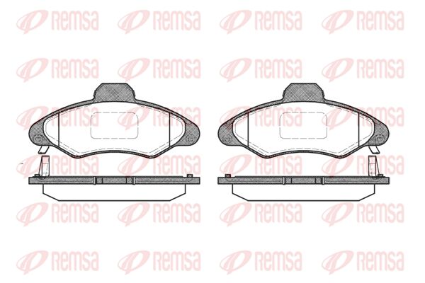 REMSA Комплект тормозных колодок, дисковый тормоз 0331.04