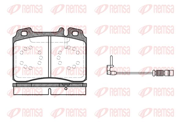 REMSA Комплект тормозных колодок, дисковый тормоз 0379.12