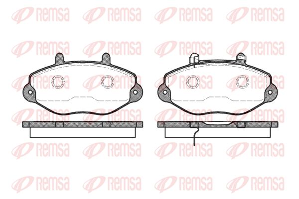 REMSA Комплект тормозных колодок, дисковый тормоз 0392.02