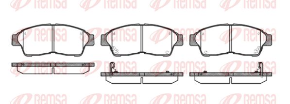 REMSA Комплект тормозных колодок, дисковый тормоз 0402.42