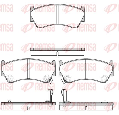 REMSA Комплект тормозных колодок, дисковый тормоз 0592.42