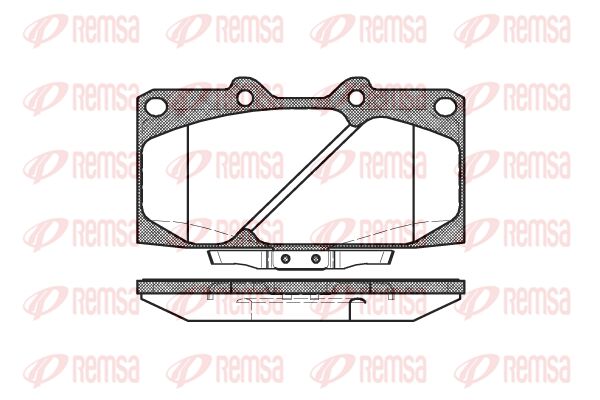 REMSA Комплект тормозных колодок, дисковый тормоз 0599.04