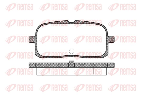 REMSA Комплект тормозных колодок, дисковый тормоз 0715.00