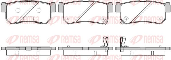REMSA Комплект тормозных колодок, дисковый тормоз 0746.42