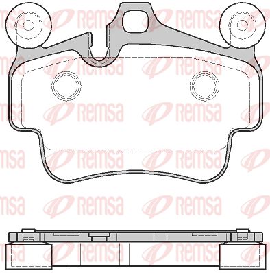 REMSA Комплект тормозных колодок, дисковый тормоз 0773.20