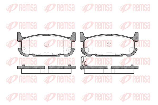 REMSA Комплект тормозных колодок, дисковый тормоз 0853.12